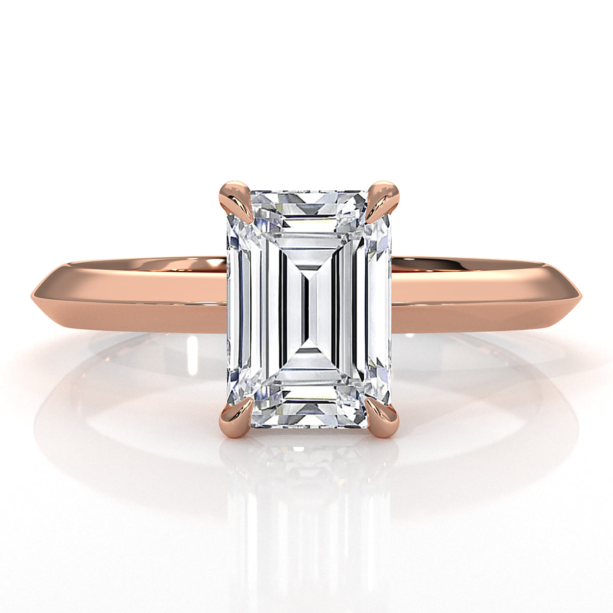 3g 2.2mm Claw Prong Solitaire Style Lab Grown Diamond Engagement Ring IGI Certified 1.00 Ctw.